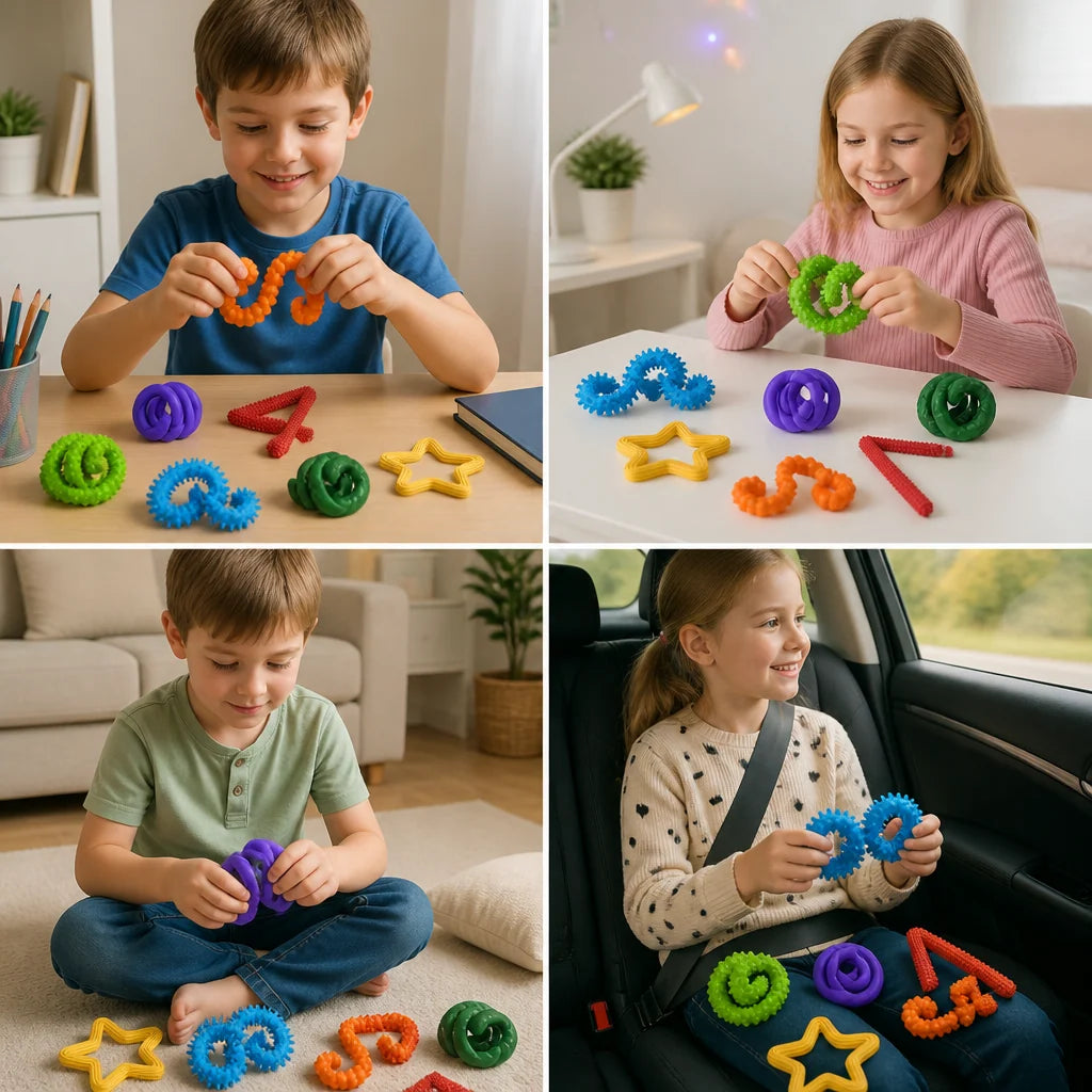 Fidget Toy Flexible Twisting Sticks Portable Design
