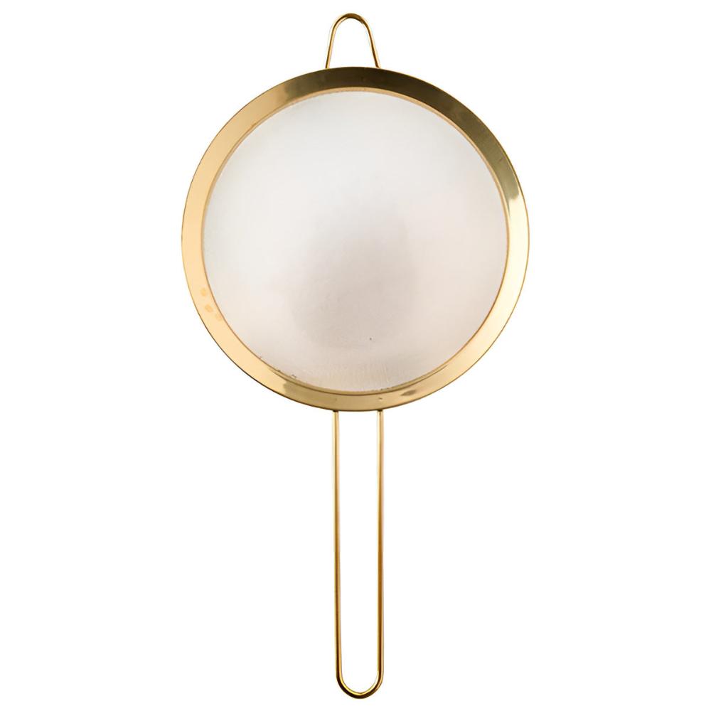 Fine Mesh Strainer Gold-Plated Stainless Steel