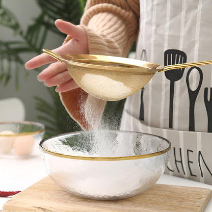 Fine Mesh Strainer Gold-Plated Stainless Steel