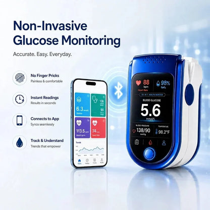 Fingertip Pulse Oximeter Clear Digital Display