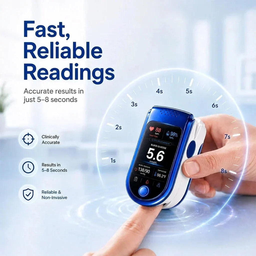 Fingertip Pulse Oximeter Clear Digital Display