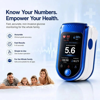 Fingertip Pulse Oximeter Clear Digital Display