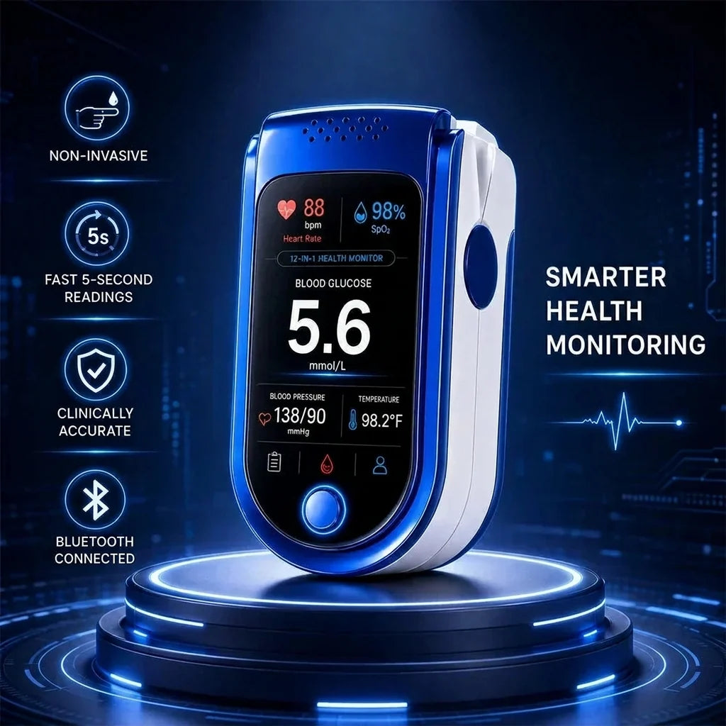 Fingertip Pulse Oximeter Clear Digital Display
