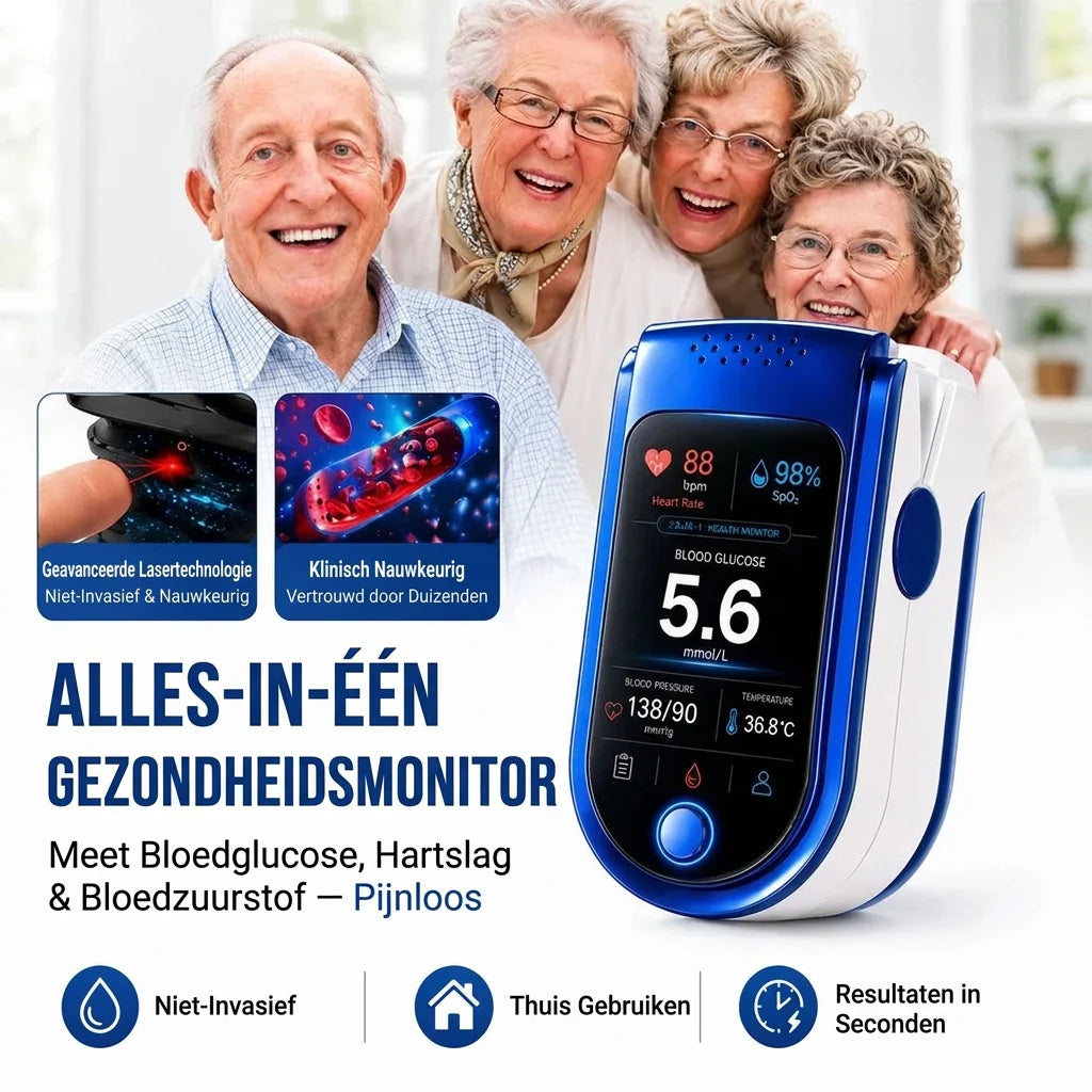 Fingertip Pulse Oximeter Clear Digital Display Blood Oxygen & Pulse Readings