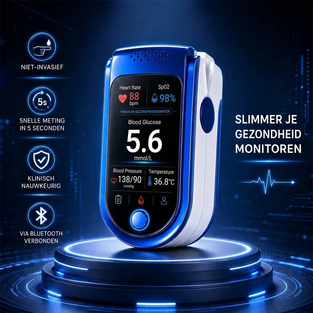 Fingertip Pulse Oximeter Clear Digital Display Blood Oxygen & Pulse Readings