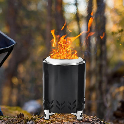 Fire Bowl Portable Elevated Stand Heat-Resistant Metal