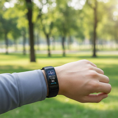 Fitness Band Real-Time ECG & Blood Pressure Monitoring IP67 Water-Resistant
