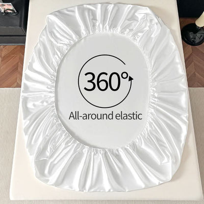Fitted Mattress Cover Soft Microfiber Breathable Secure Elastic Fit