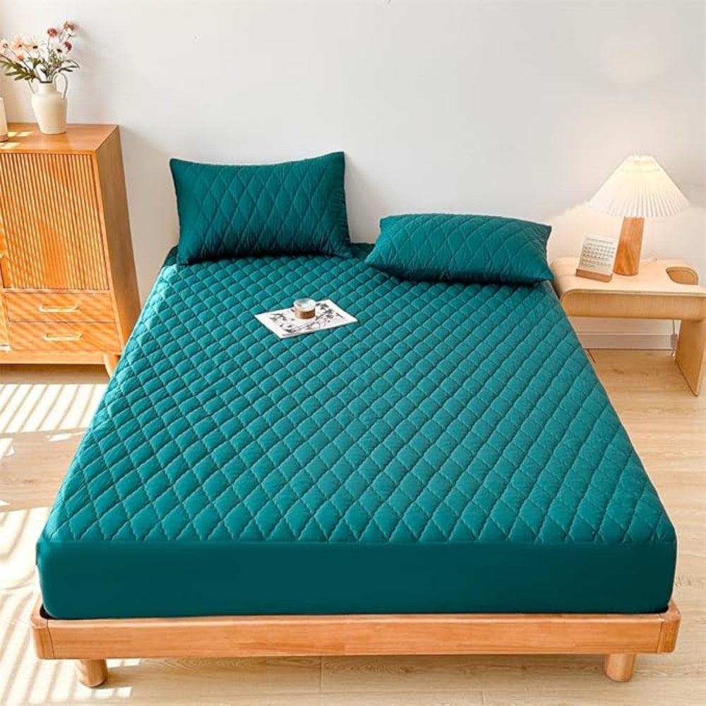 Fitted Sheet Set Waterproof Sanded Finish & Deep Pockets