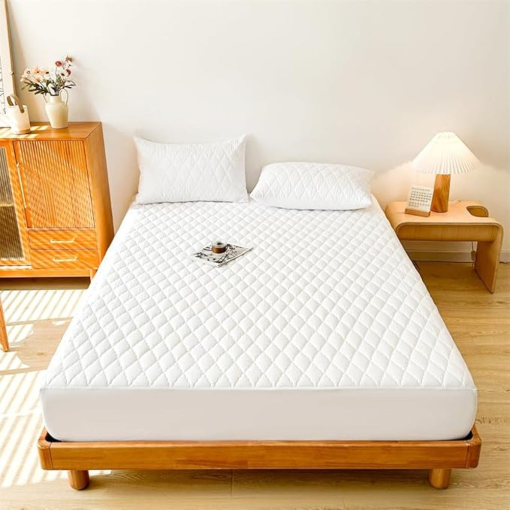 Fitted Sheet Set Waterproof Sanded Finish & Deep Pockets