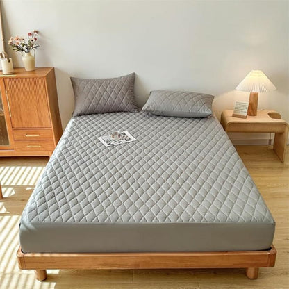 Fitted Sheet Set Waterproof Sanded Finish & Deep Pockets
