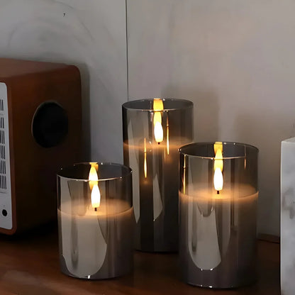 Flameless Candle 3D LED Flame Remote & Timer