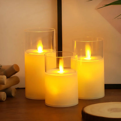 Flameless Candle 3D LED Flame Remote & Timer