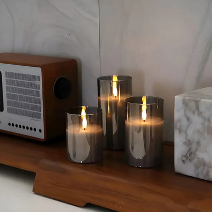 Flameless Candle 3D LED Flame Remote & Timer