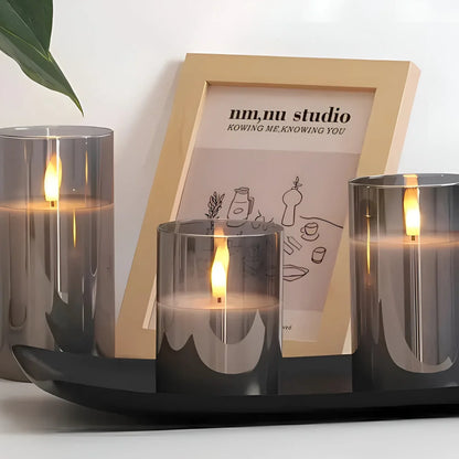 Flameless Candle 3D LED Flame Remote & Timer