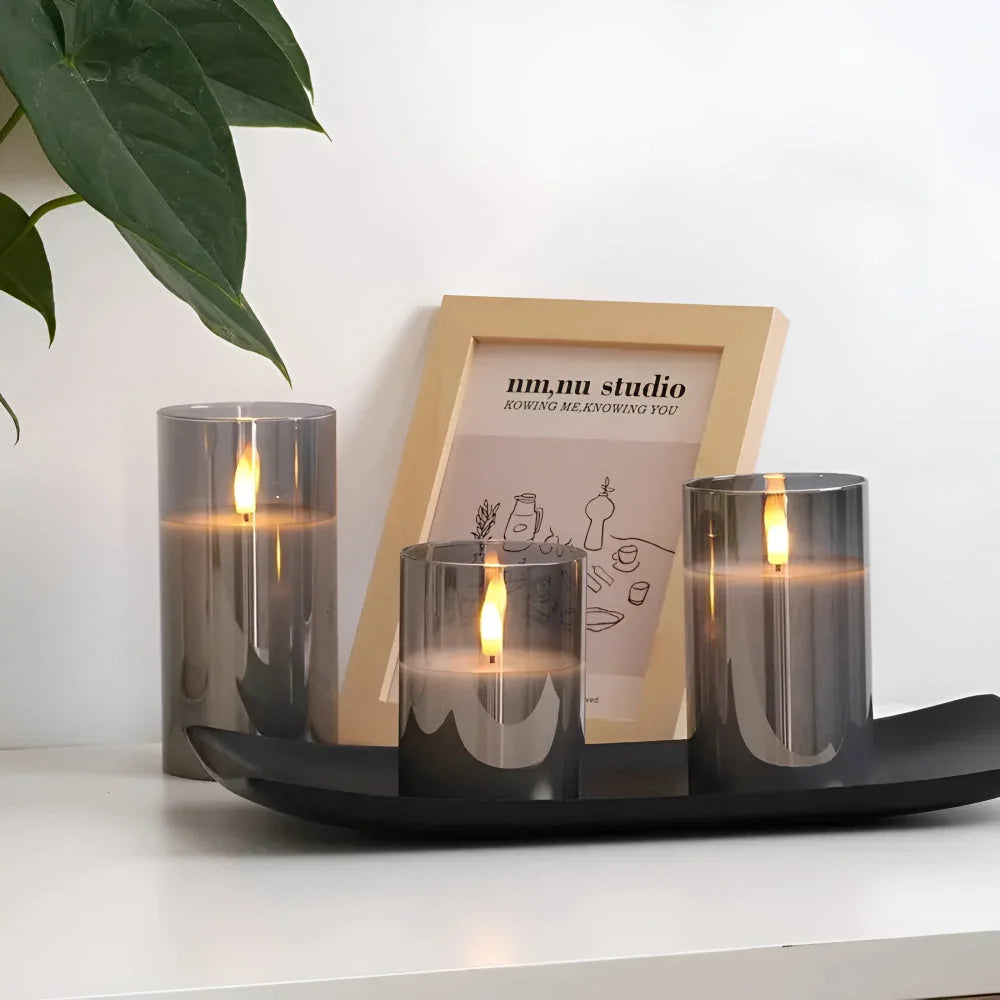 Flameless Candle 3D LED Flame Remote & Timer