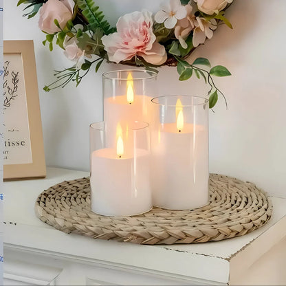 Flameless Candle 3D LED Flame Remote & Timer