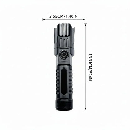 Flashlight Set Aluminum USB Rechargeable Set of 2