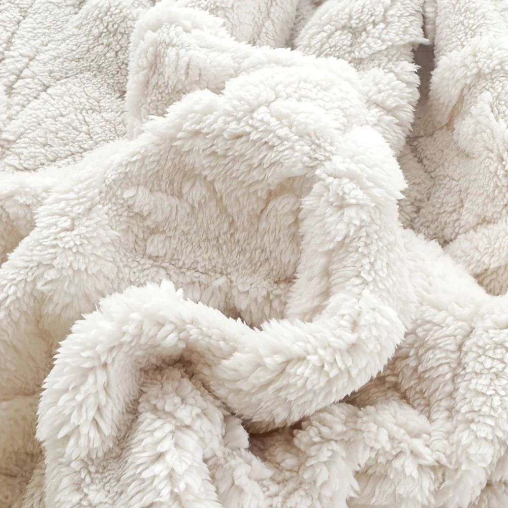 Fleece Blanket Microfiber Blend Woven Jacquard Lightweight & Machine Washable