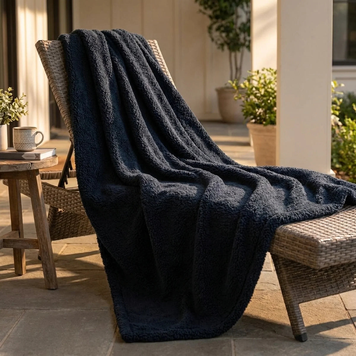 Fleece Blanket Soft Waterproof Backing Easy Care