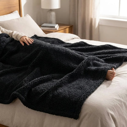 Fleece Blanket Soft Waterproof Backing Easy Care