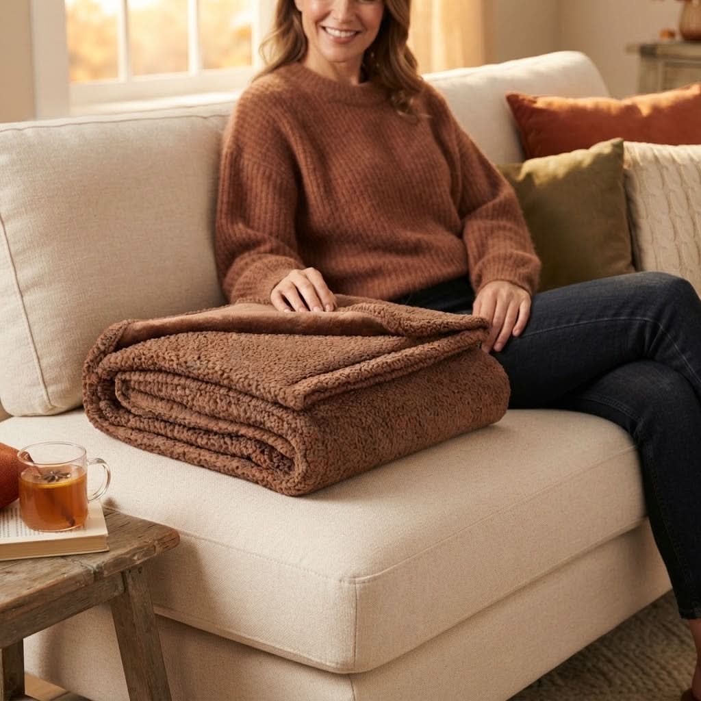 Fleece Blanket Soft Waterproof Backing Easy Care
