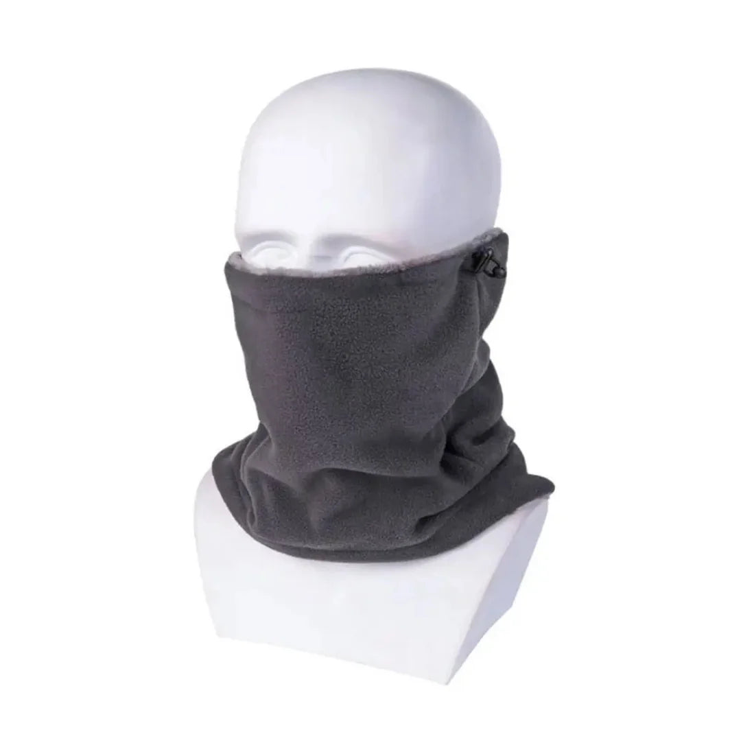 Fleece Neck Warmer Adjustable Drawstring Breathable Polyester Fleece