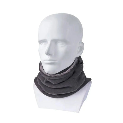 Fleece Neck Warmer Adjustable Drawstring Breathable Polyester Fleece