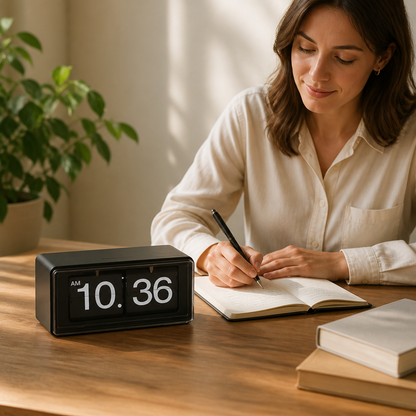 Flip Clock Retro Mechanical Digital Display