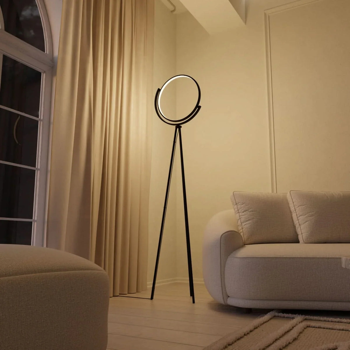 Floor Lamp Dimmable Adjustable Color Temperature Remote Control