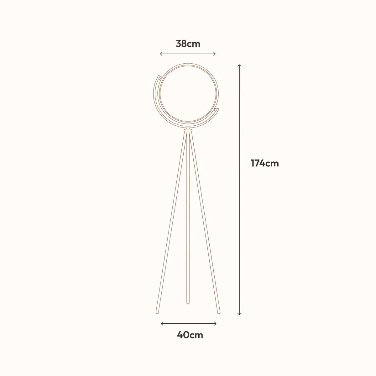 Floor Lamp Dimmable Adjustable Color Temperature Remote Control