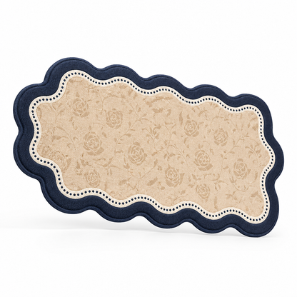 Floor Mat Floral Pattern Cushioned & Non-Slip Backing