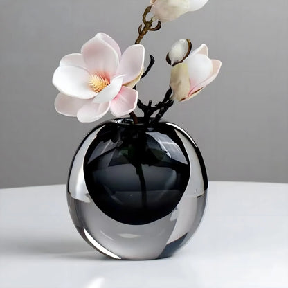 Flower Vase Opalescent Crystal Glass Decorative Centerpiece