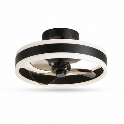 Flush Mount Ceiling Fan Dimmable LED Energy-Efficient
