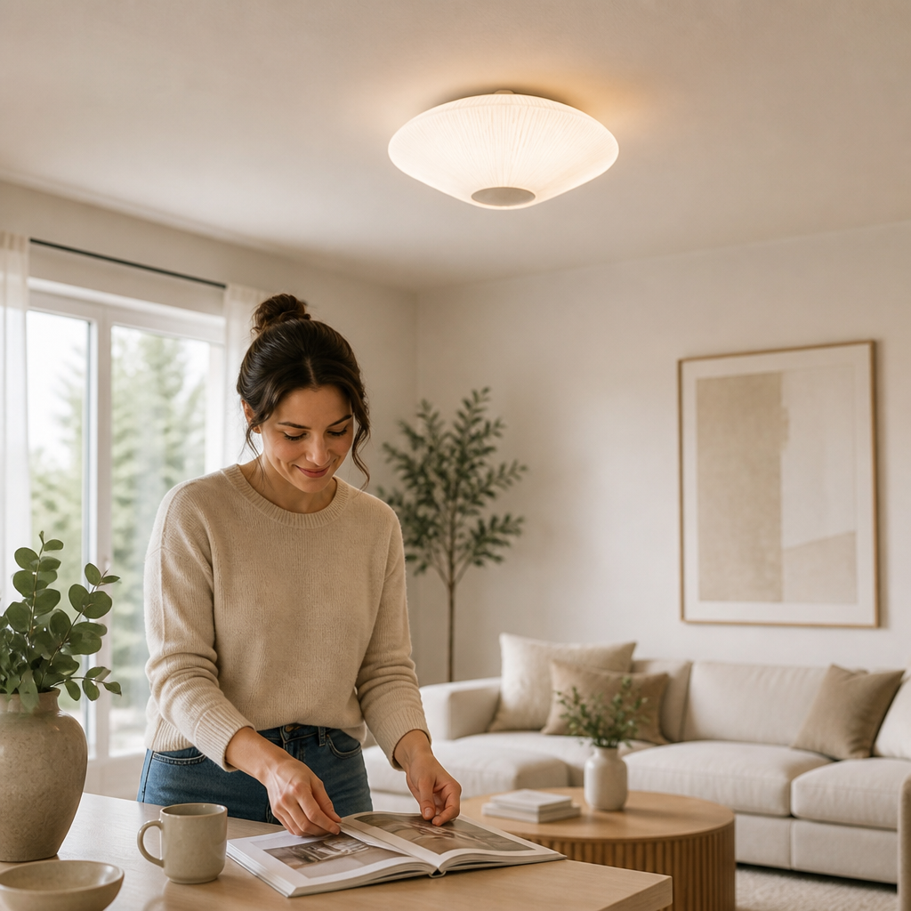 Flush Mount Ceiling Light Dimmable LED Low Profile