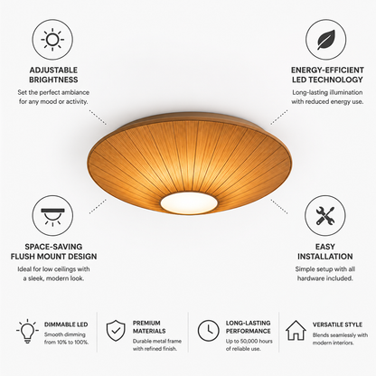 Flush Mount Ceiling Light Dimmable LED Low Profile
