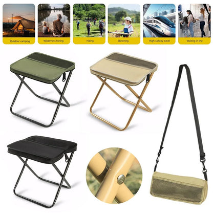 Folding Chair Backpack Waterproof Seat Lightweight 2-In-1