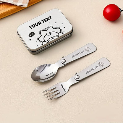 Fork & Spoon Set Foldable 304 Stainless Steel