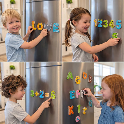 Fridge Magnets Animal-Themed Alphabet & Numbers Learning Set