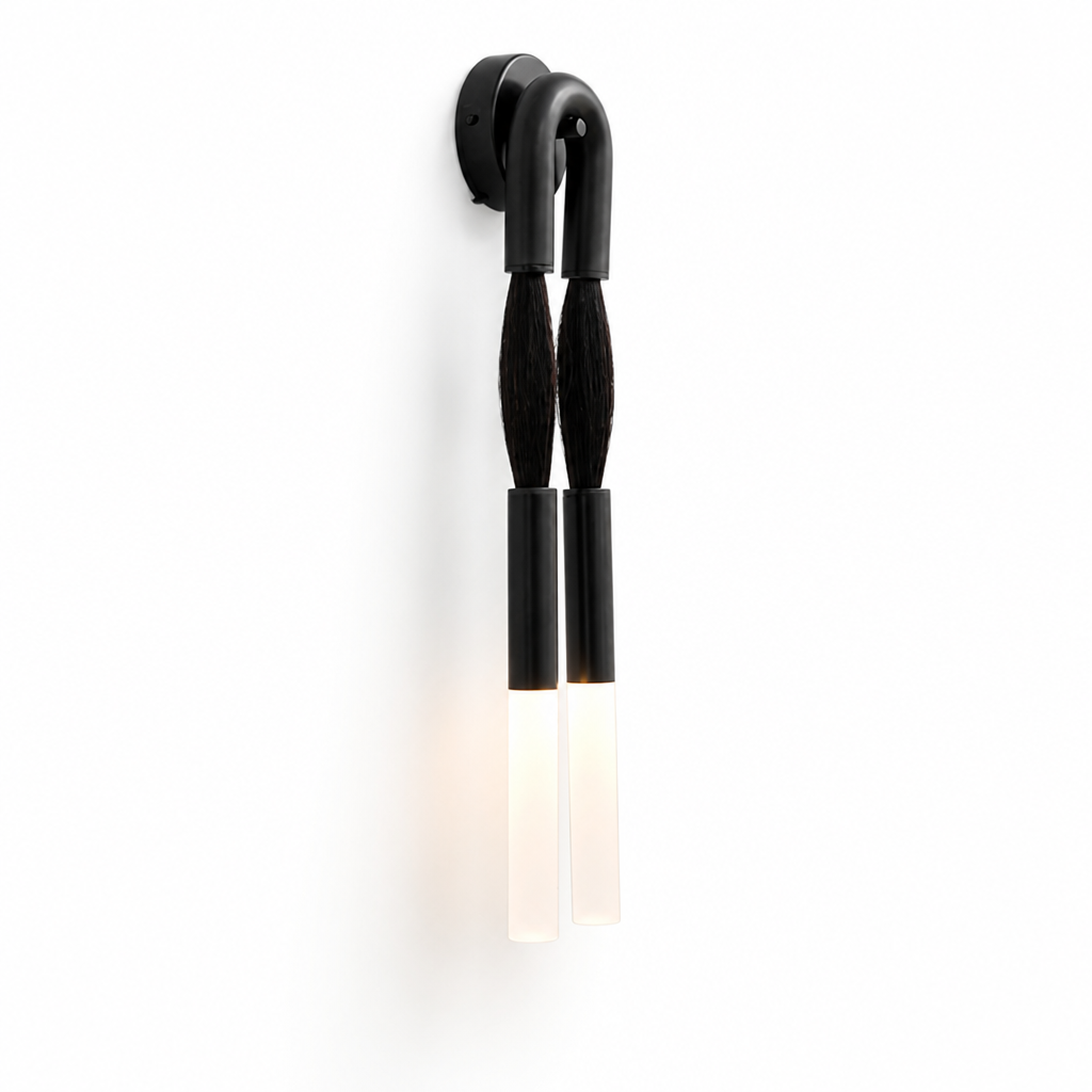 Fringed Acrylic Diffuser Wall Sconce