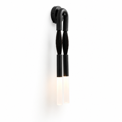 Fringed Acrylic Diffuser Wall Sconce