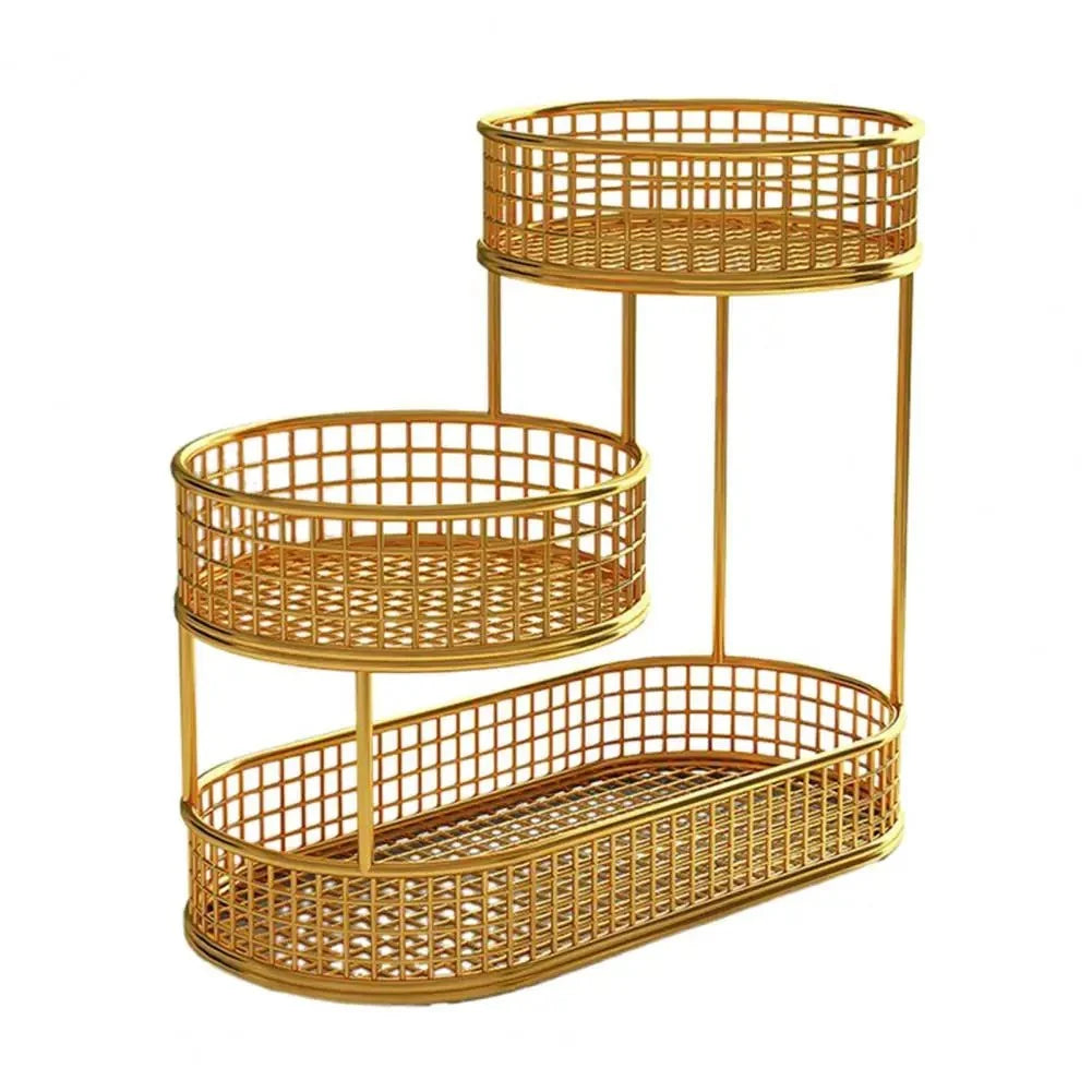 Fruit Stand Multi-Tier Metal Countertop Storage