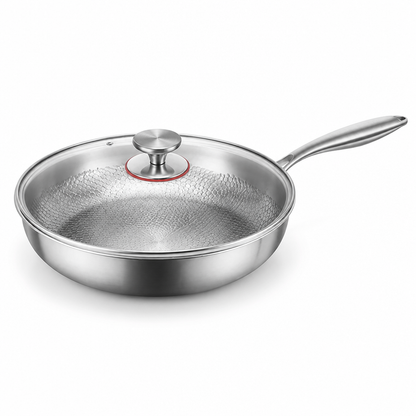 Frying Pan Hammered Titanium Natural Non-Stick Induction Compatible