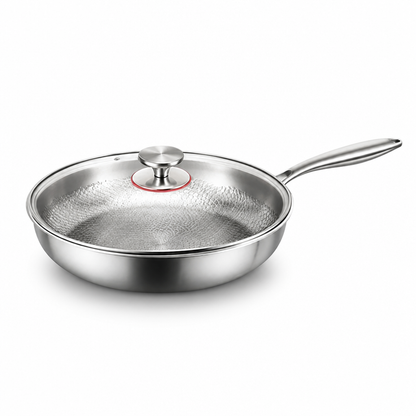 Frying Pan Hammered Titanium Natural Non-Stick Induction Compatible