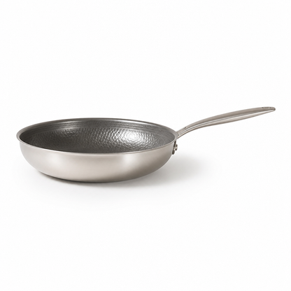 Frying Pan Hammered Titanium Natural Non-Stick Induction Compatible