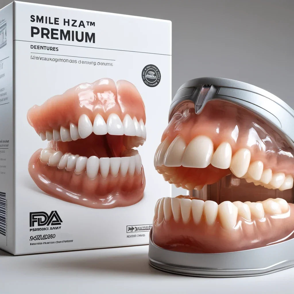 Full Denture Set Moldable Custom Fit Upper And Lower