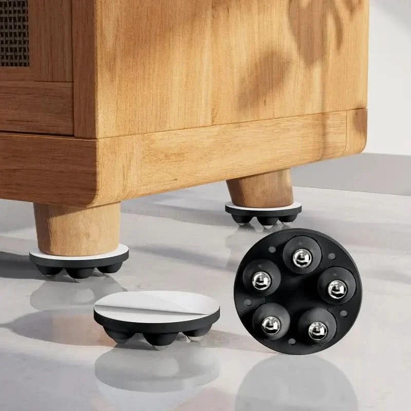 Furniture Feet Swivel Wheels Floor Protection Set of 4