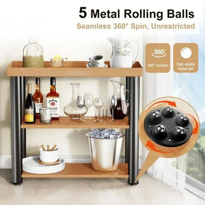 Furniture Feet Swivel Wheels Floor Protection Set of 4