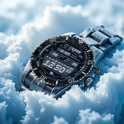 GPS Smartwatch Titanium Case Water-Resistant 21-Day Battery