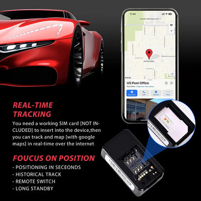 GPS Tracker Waterproof 180-Day Standby Battery